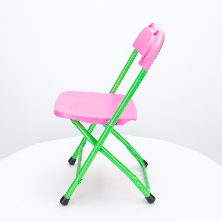 Children's Poly / Plastic Folding Chair Lime Green