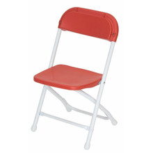 Kid's Plastic Folding Chair - Red