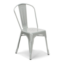 Titan Series™ Industrial Metal Chair - Silver