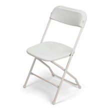 TitanPRO™ Plastic Folding Chair-White