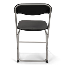 TitanPRO™ Aluminum Plastic Folding Chair-Black