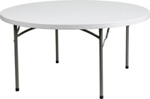 Titan Series™ 60'' Round Plastic Folding Table