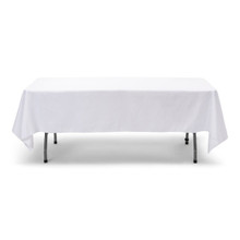60x102'' Polyester Tablecloth - White