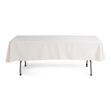 60x102'' Polyester Tablecloth - Ivory