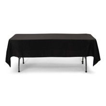 60x102'' Polyester Tablecloth - Black