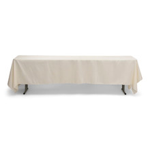 60x126'' Polyester Tablecloth - Ivory