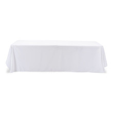90x132'' Polyester Tablecloth - White