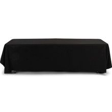 90x132'' Polyester Tablecloth - Black