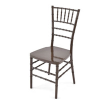 Resin Chiavari Chair  Premium Steel Frame - Dark Brown