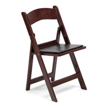 TitanPRO™ Mahogany Resin Folding Chair