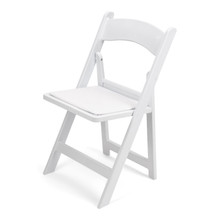 TitanPRO™ White Resin Folding Chair