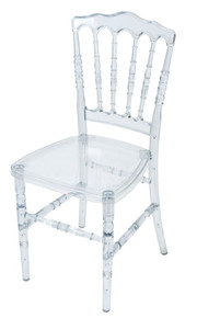 Clear Resin Napoleon Chair with UV Protection