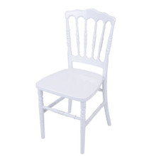 White Resin Napoleon Chair with UV Protection