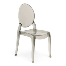 Pack of 10 Smoke Gray Sofia Stacking Chairs - Commercial Grade Resin Event Wedding Chairs