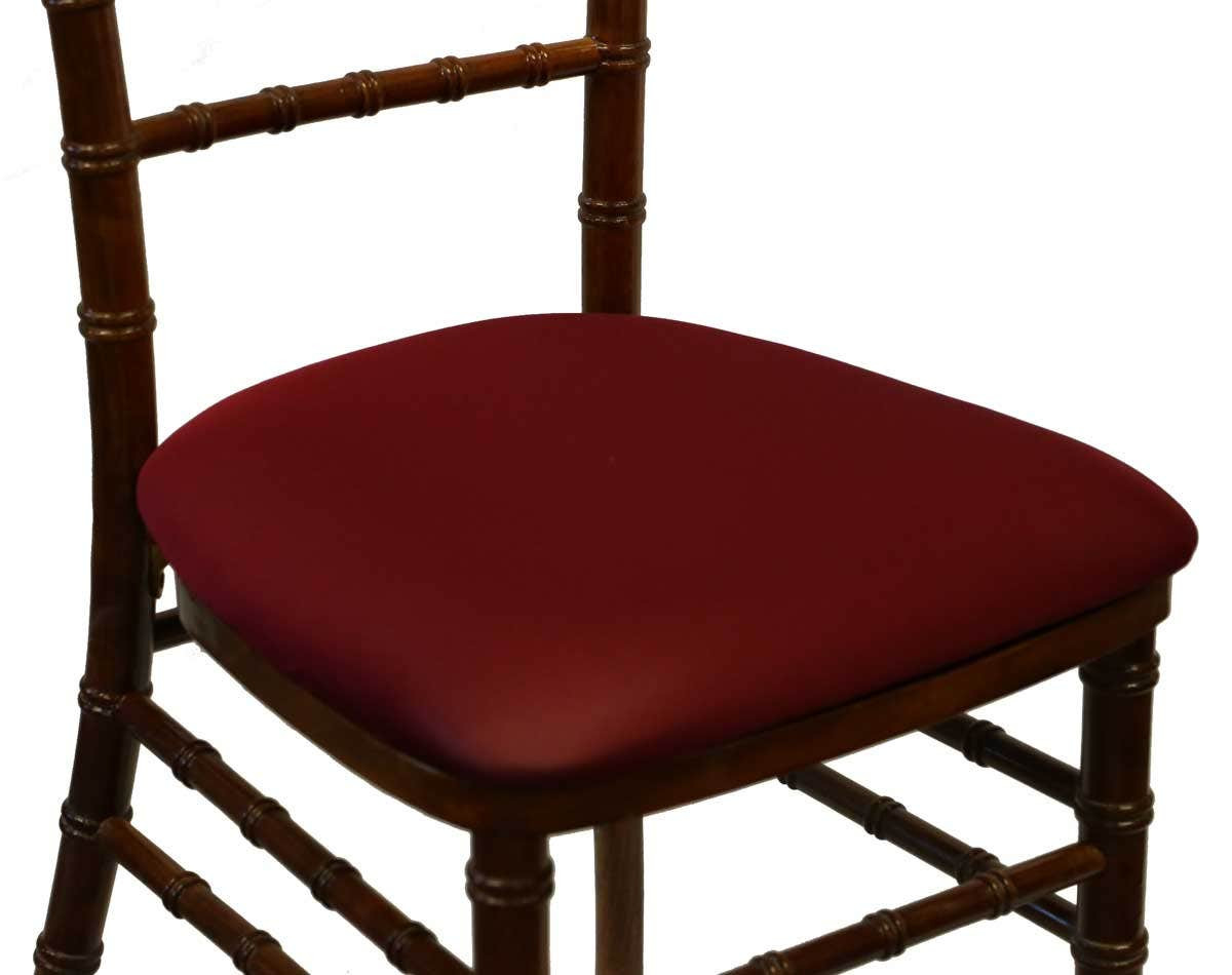 Spandex Chiavari Cushion Cover - Maroon - EventsWholesale.com