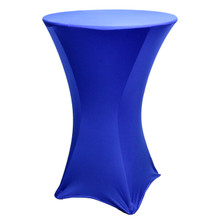 Spandex Fitted Stretch Table Cover for 30'' Cocktail Table - Royal Blue