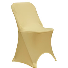 Spandex Folding Chair Cover - Ivory