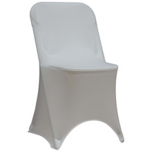 Spandex Folding Chair Cover - White
