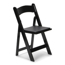 Wood Folding Chair - Black