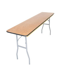 Titan Series™ Wood Folding Table - 6'x18'' conference table