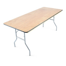 Titan Series™ Wood folding table - 6'x30'' banquet