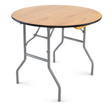 Titan Series™ 36'' Round Wood Folding Table