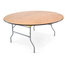 Titan Series™ 66'' Round Wood Folding Table