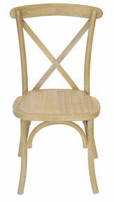 Madison Cross Back (X-back) Chair-Oak Wood