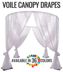Voile Drapery Panels (118" Wide) / 36 Colors