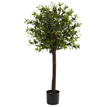 4 Feet Olive Topiary Silk Tree