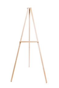 66 Inch Wooden Easel in Natural - 12 Pieces