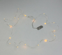 Case of 12 Amber LED Mini String, 7ft with 20 Lights