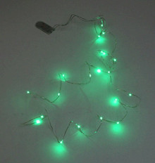 Case of 24 Green LED String with 20 Rice Lights (comes with 2x CR2032)