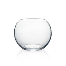 6" x 4.5" Clear Bubble Bowl Vase -  24 Pieces