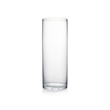 5" x 14" Clear Cylinder Glass Vase - 12 Pieces