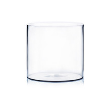 9.75" x 9.5" Clear Cylinder Vase - 4 Pieces