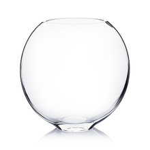 7 Inch Clear Moon Vase - 6 Pieces