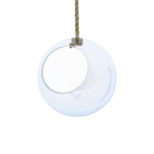 13 Inch Rope Hanging Glass Globe - 2 Pieces