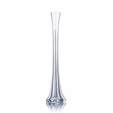 20 Inch Clear Tower Vase -  12 Pieces