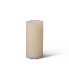 3"x6" Bisque Wax Glow Wick(TM) LED Candle w/ Timer - 6 Pieces