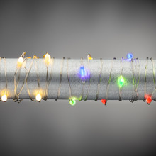 10ft Dual Color Micro LED Battery Light String - 6 Sets