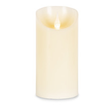 3"D x 6"H Bisque ForeverGlow LED Wax Candle w/ Timer -  4 Candles