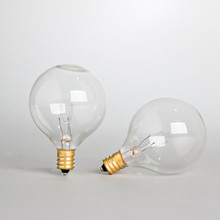 24 Clear G40 Replacement Bulbs, 5 Watt - 12 Packs of 2