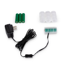 AA Battery Convertor with C Battery Shell - 6 Sets