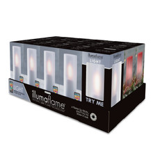 2.5"D x 6"H Illumaflame Next Generation Color Changing Flame Light - 14 Candles