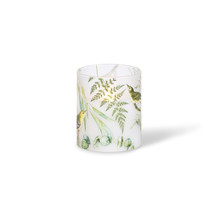 3.5"D x 4"H Green Fern Design Illumaflame Candle - 6 Candles