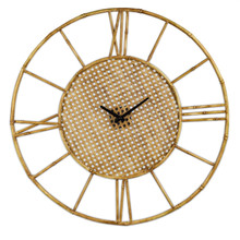 Antique Brown Metal Round Clock - 4 Clocks