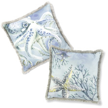 Sea Animal Design Pillow - 4 Pieces