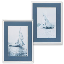 Framed Sail Boat Wall Art - 2 Pieces