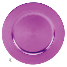 Case of 12 Round 13" Purple Charger Plates